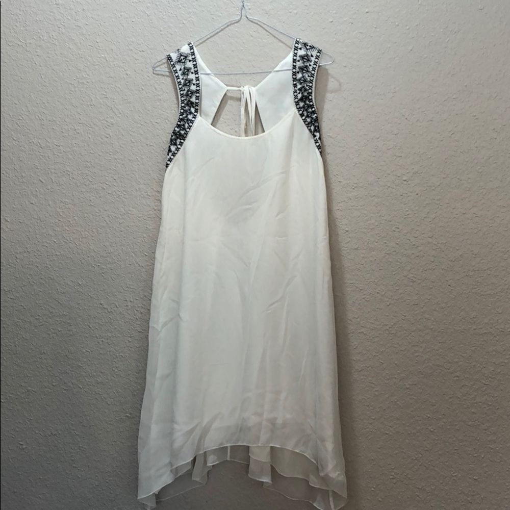 BCBG Backless White Dress